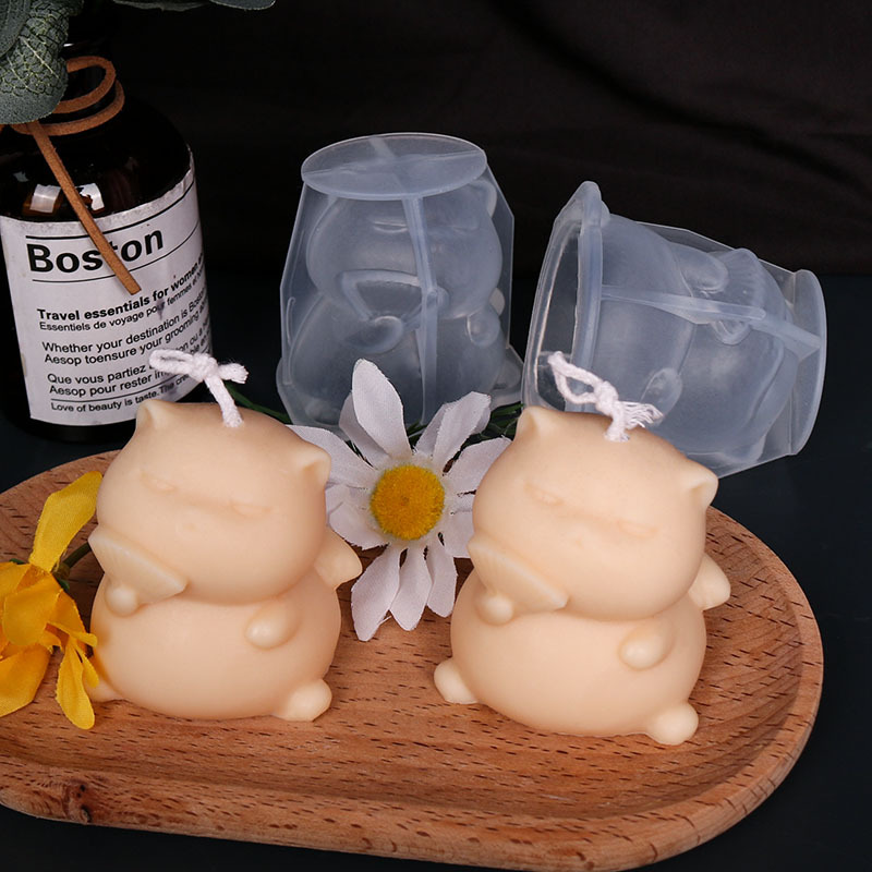 Cute Fat Cat Silicone Candle M - Candle Making Fat 评论和价格