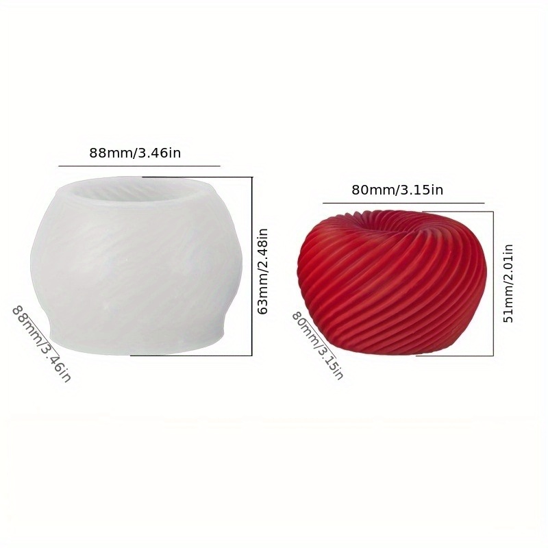 A trendy red apple silicone mo - Candle Making Moulds 评论和价格