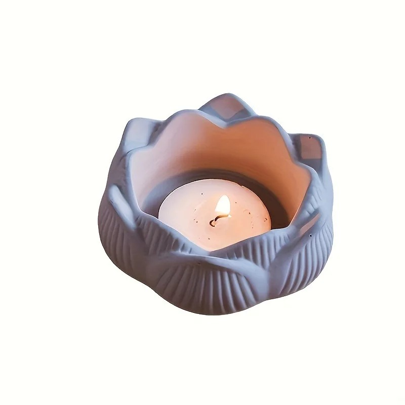 1pc DIY Lotus Flower Silicone  - Kraft Box Candle 评论和价格