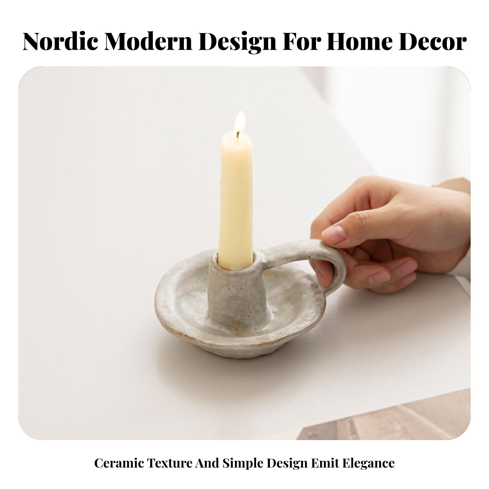 Nordic Ceramic Candle Holder,  - Paraffin Candle Wax 评论和价格