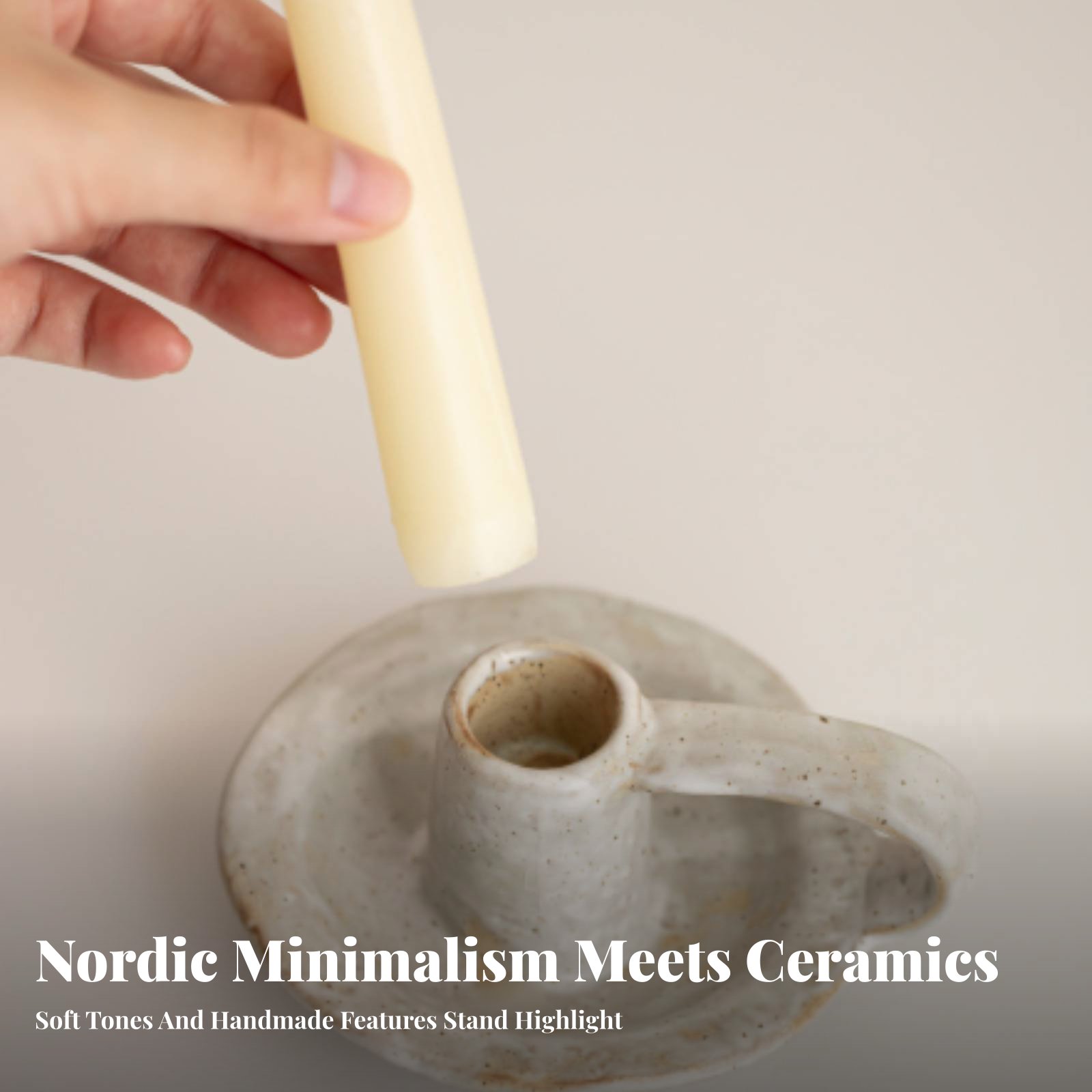 Nordic Ceramic Candle Holder,  - Paraffin Candle Wax 评论和价格