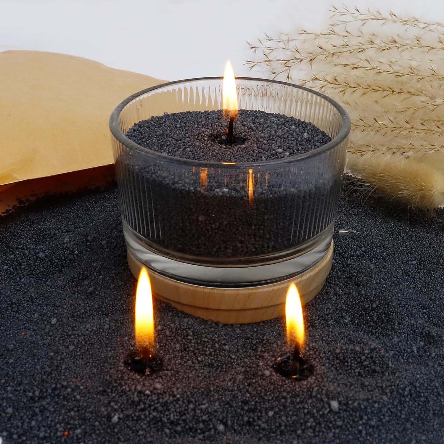 Black Candle Sand with Wick, 2 - Candle Making Date Night 评论和价格