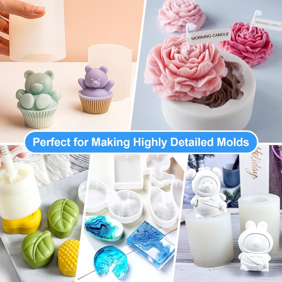 Silicone Mold Making Kit, 38.8 - Candle Making Moulds 评论和价格