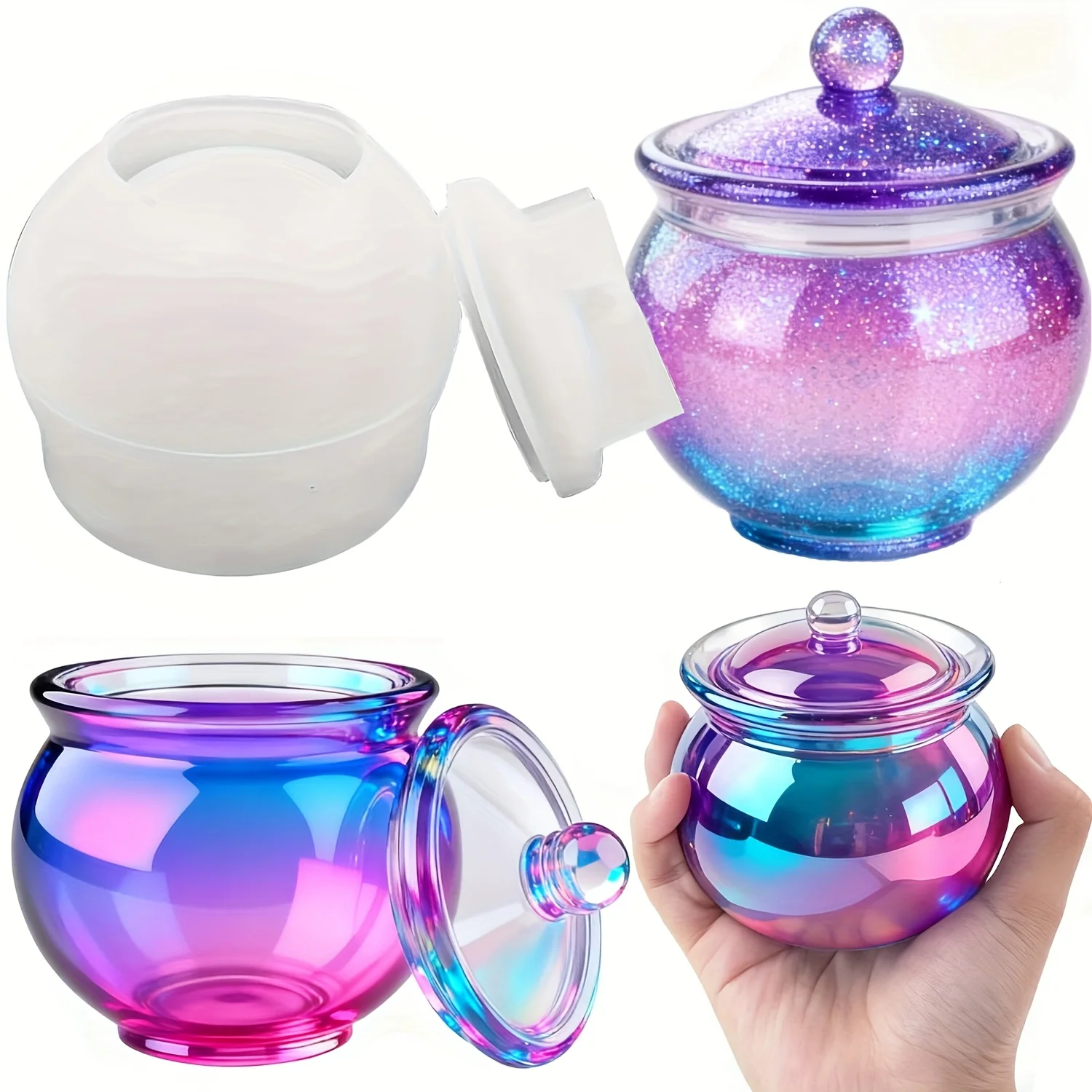 1 set of round resin can molds - Candle Making Moulds 评论和价格