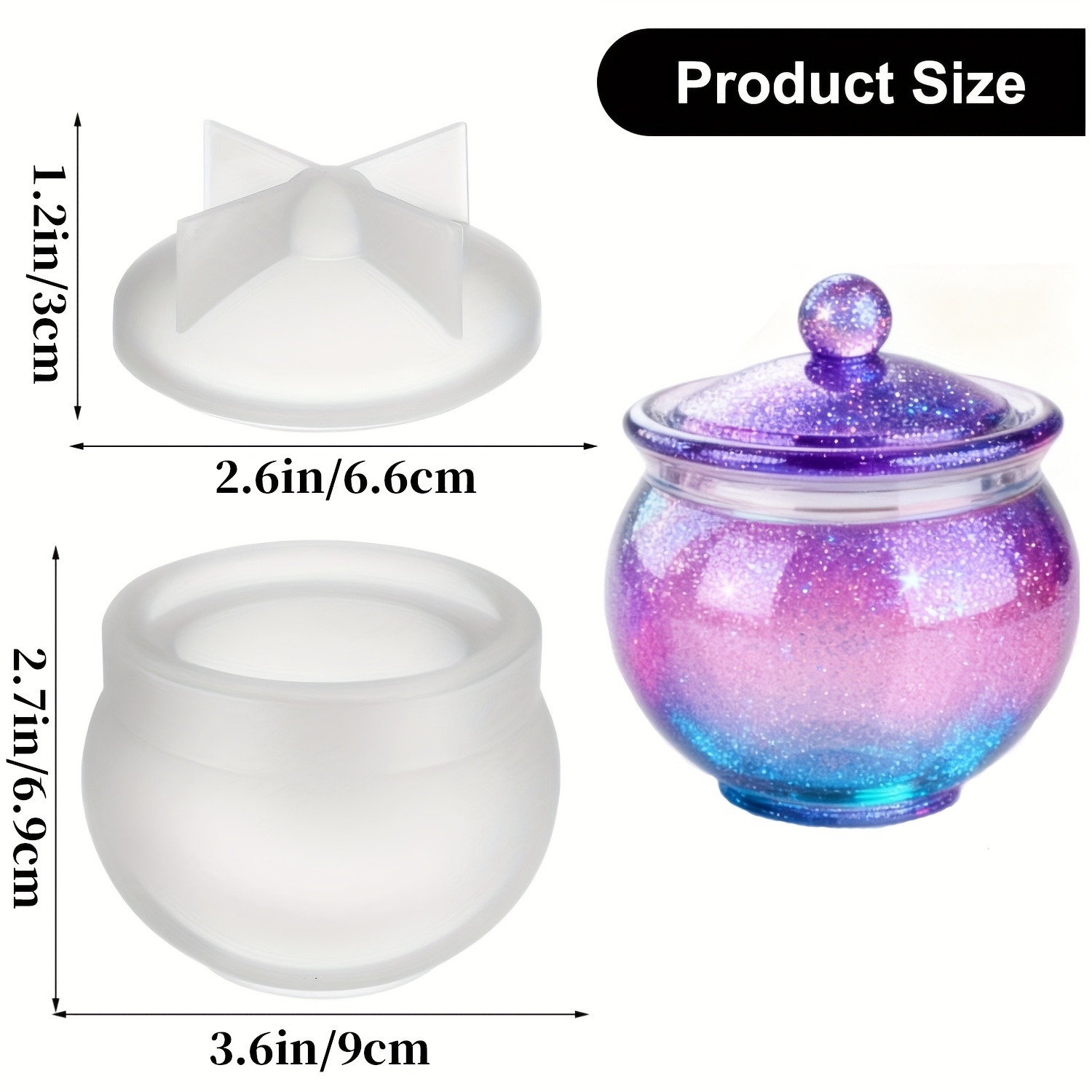 1 set of round resin can molds - Candle Making Moulds 评论和价格