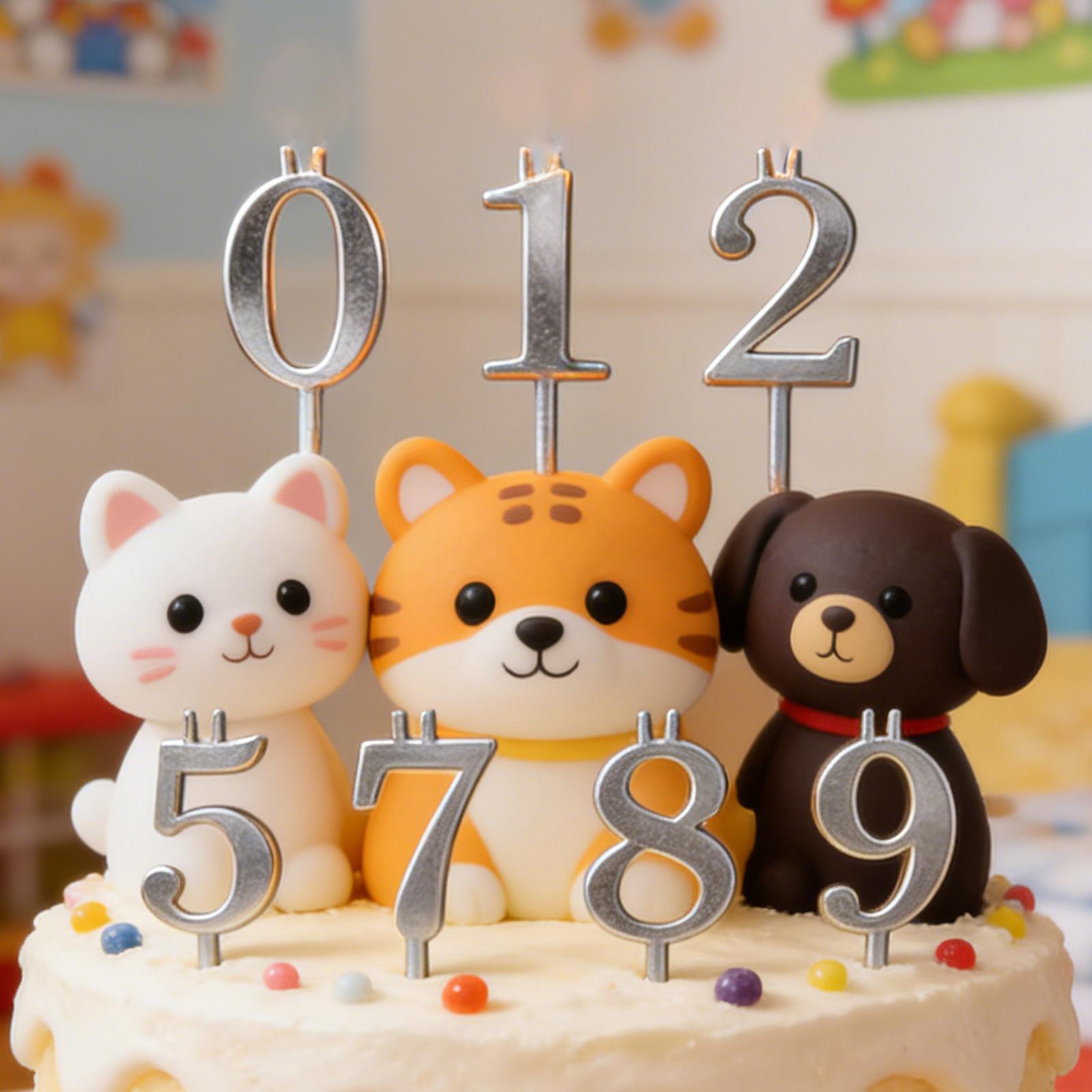 10pcs 0-9 Number Cake Toppers  - Candle Making Supplies 评论和价格